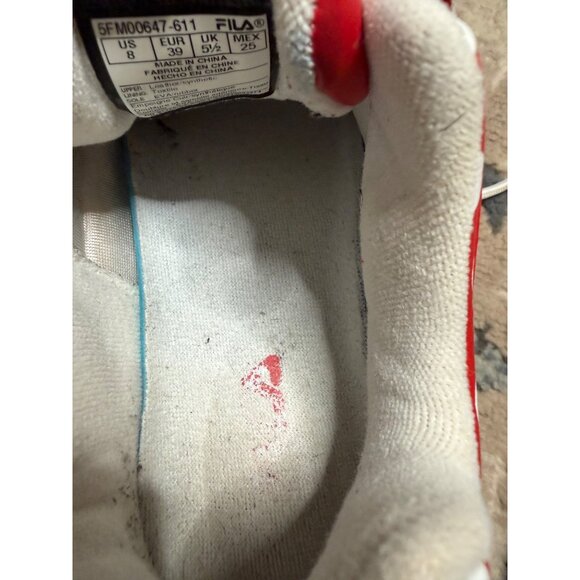 Fila Disrupter 2 Womens Red & White Polka Dot Chunky Sneakers EU 39 / US 8 Read - Picture 9 of 14